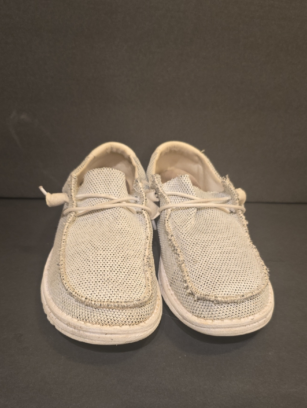 Hey Dude Wendy Sox Stone White Women's Slip-On Sneaker